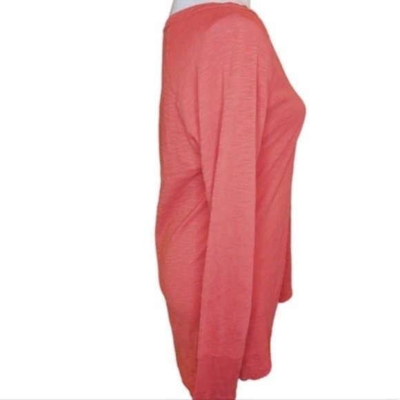 Mododoc Textured Scoop Neck Tunic Top Red Size Small - Picture 2 of 5